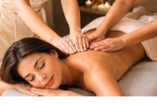 Masáž dvěma masérkami - čtyřruční
